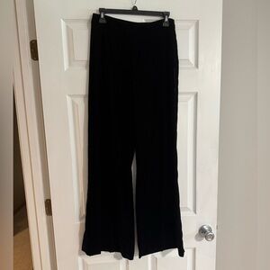 Antonio Melani High Rise Black Velvet Wide Leg Cherry On Top Alma Dress Pant